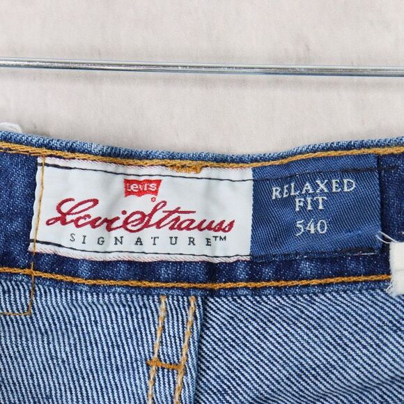 Levis 540 Jeans Mens Size 32x30 Blue Relaxed Fit Orange Tab Dark Wash Vintage - Picture 3 of 8